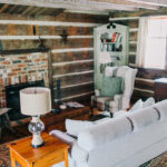 Log Home living room