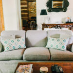 Log Home living room