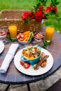 brunch outside at stevenson ridge